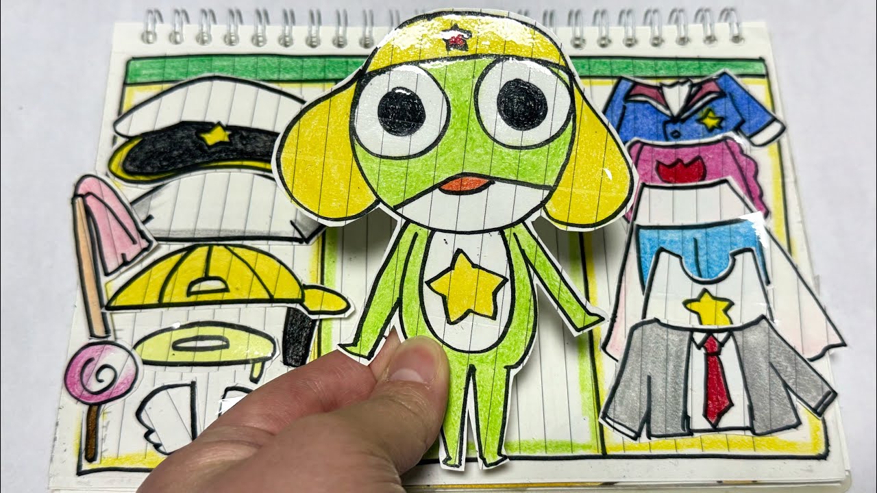 ⛄️Paperdiy⛄️ 케로로 옷입히기, 종이놀이 Keroro Gunso Dress-Up Play