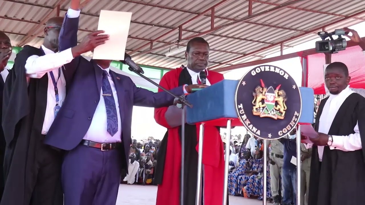 Inauguration of Turkana 2nd Governor Jeremiah Lomorukai Napotikan August 25, 2022. Sights and sounds