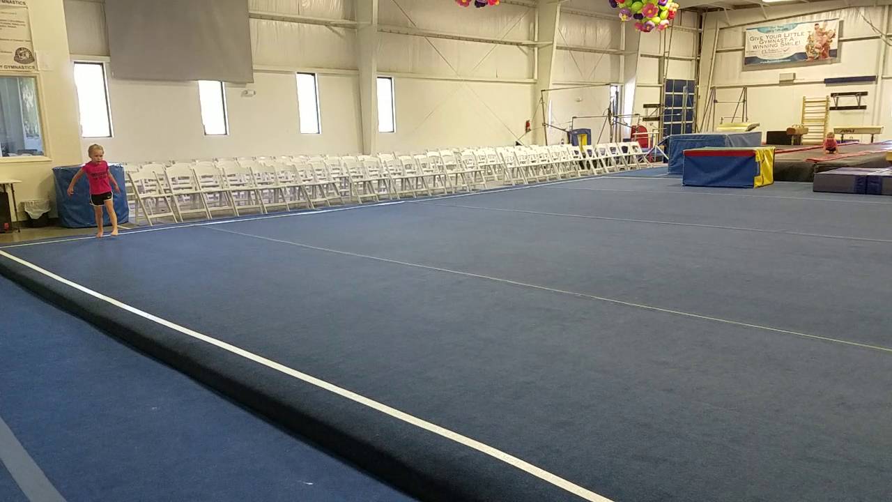 6 year old double back handspring