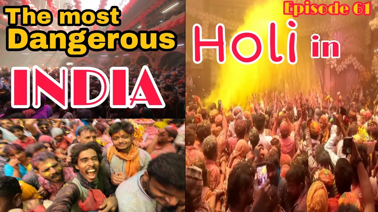 Dangerous flower holi celebration Vrindavan | Traveloli | Episode 61