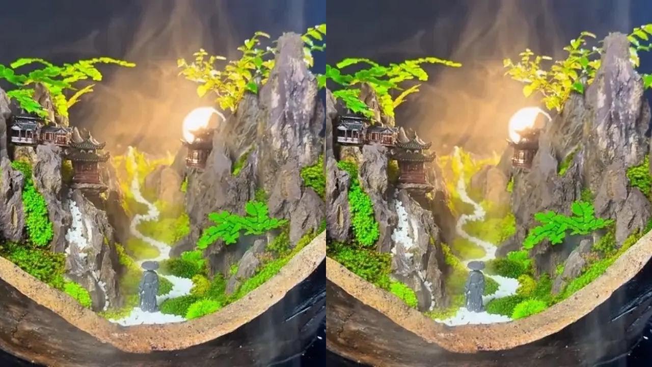 创意微景观 #苔藓微景观 #微景观制作 #手艺人 #废物利用变废为宝 #铜铃山