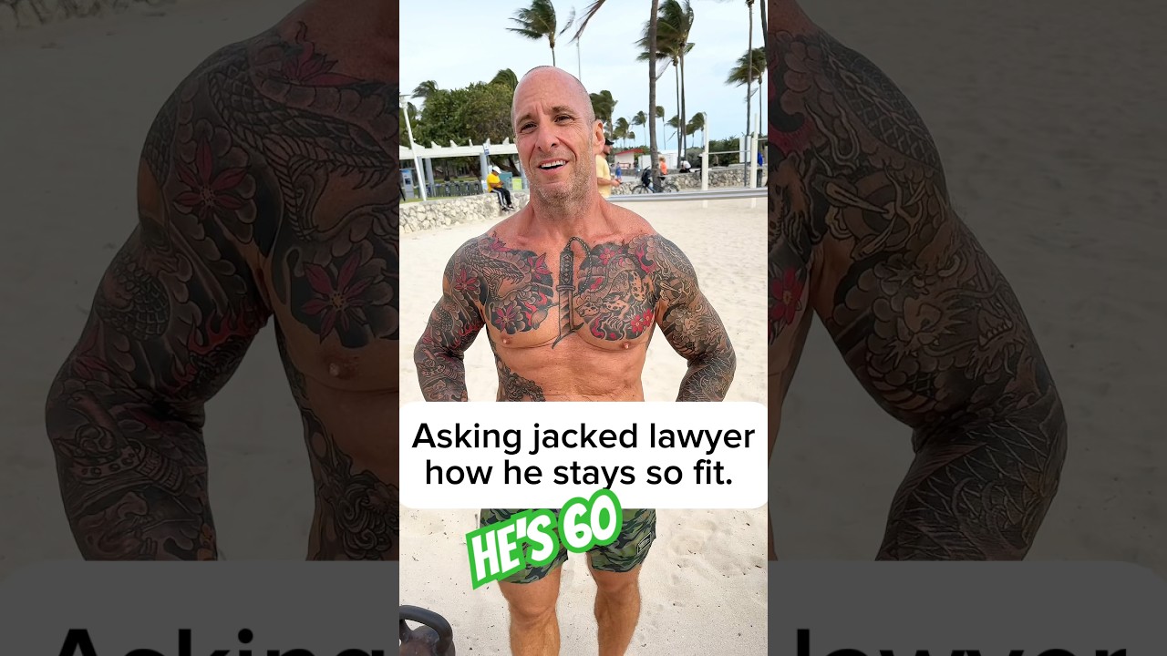 Asking jacked 60 year old lawyer what he does for his workouts.  #workout #fitness #motivation