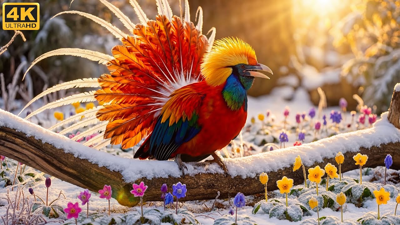 ❄️🕊️Top 100 Strangest Birds Found in Winter Forests | 4K Nature ASMR