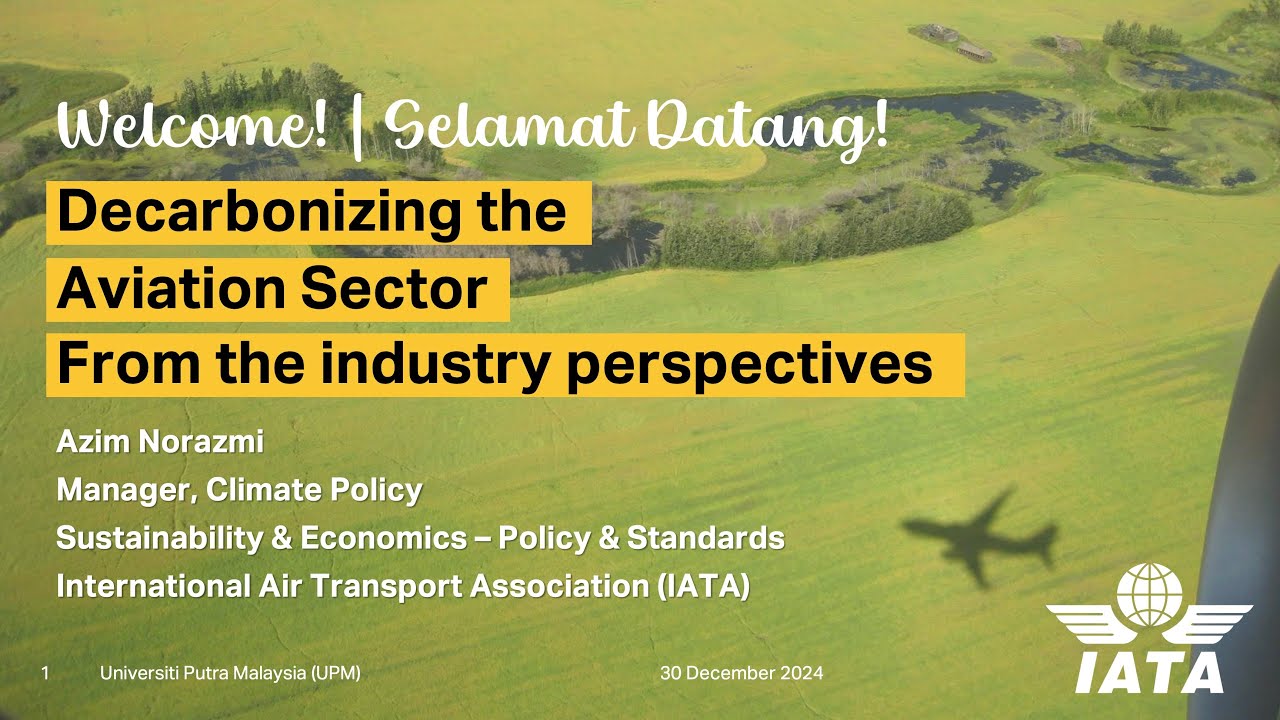 DECARBONIZING THE AVIATION SECTOR