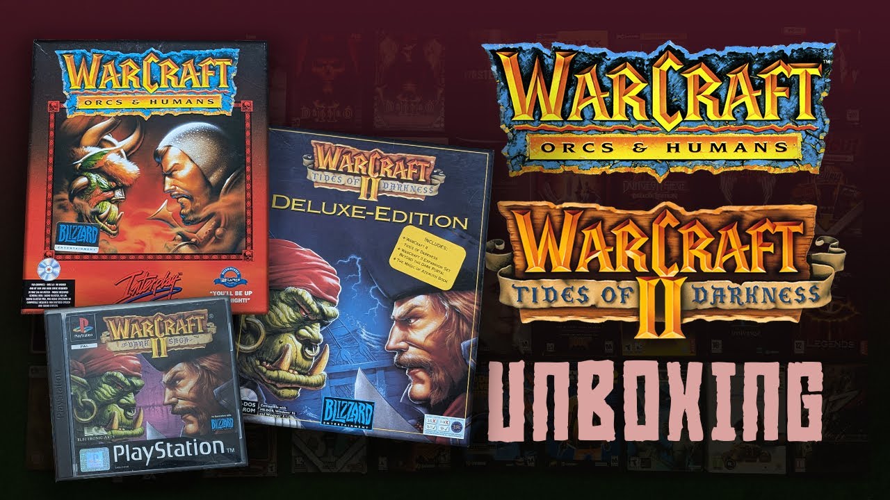 WarCraft 1 & 2 Big Box PC Unboxing