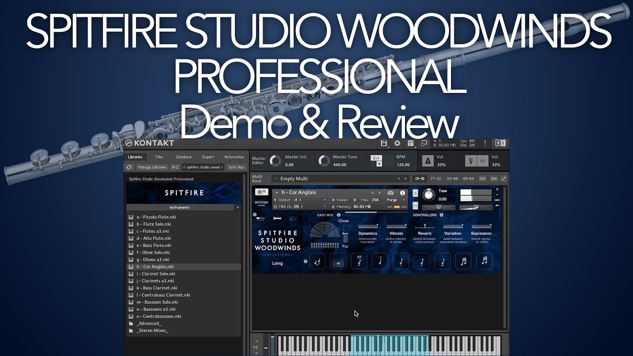 Spitfire Studio Woodwinds Professional Demo & Review