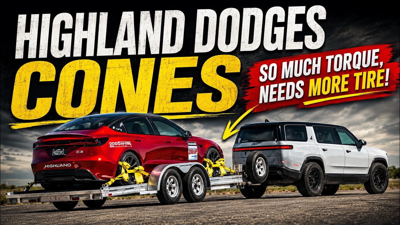 First Autocross shakedown Highland Model 3 with Vitour P1 and Bridgestone RE71RS tires