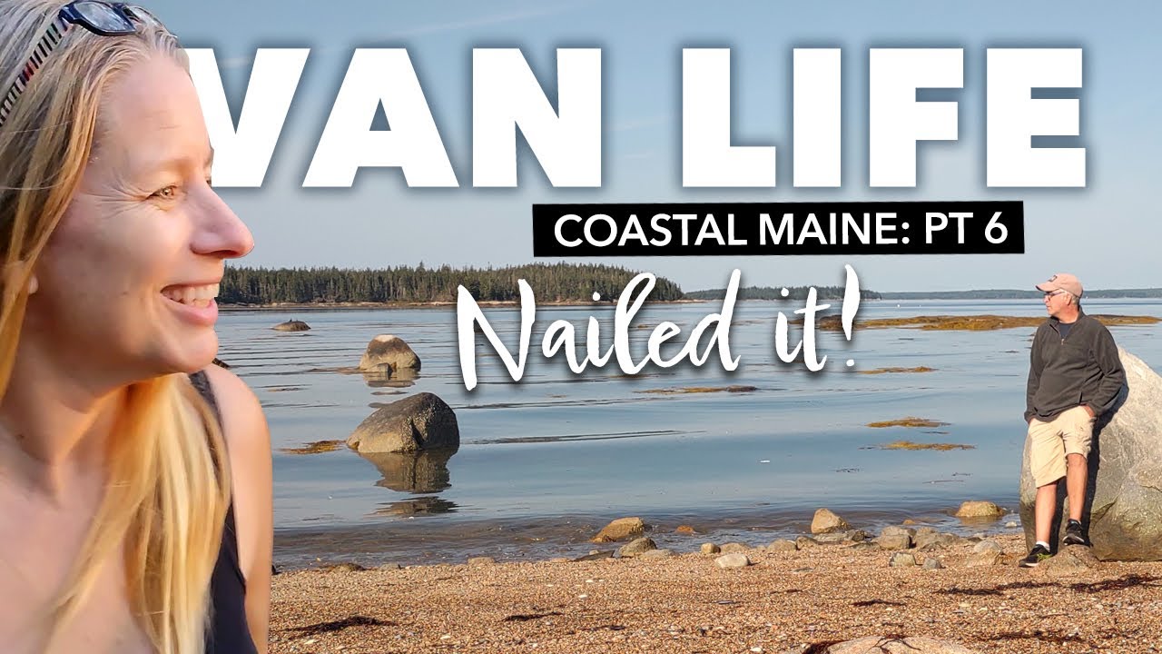 Our favorite boondocking spot ever! (Van life couple in Maine on New England road trip)