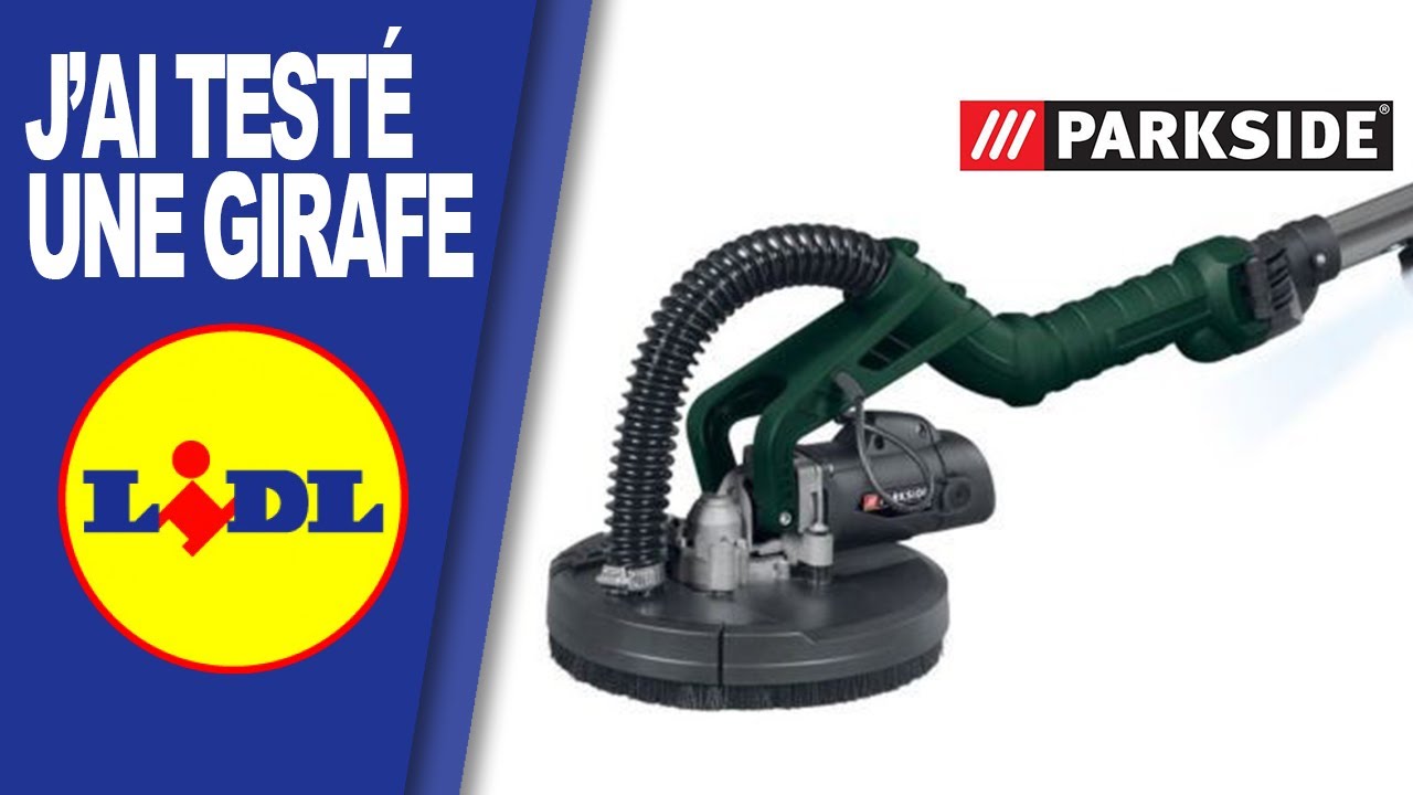J'ai test&eacute; une girafe &agrave; poncer l'enduit parkside de lidl