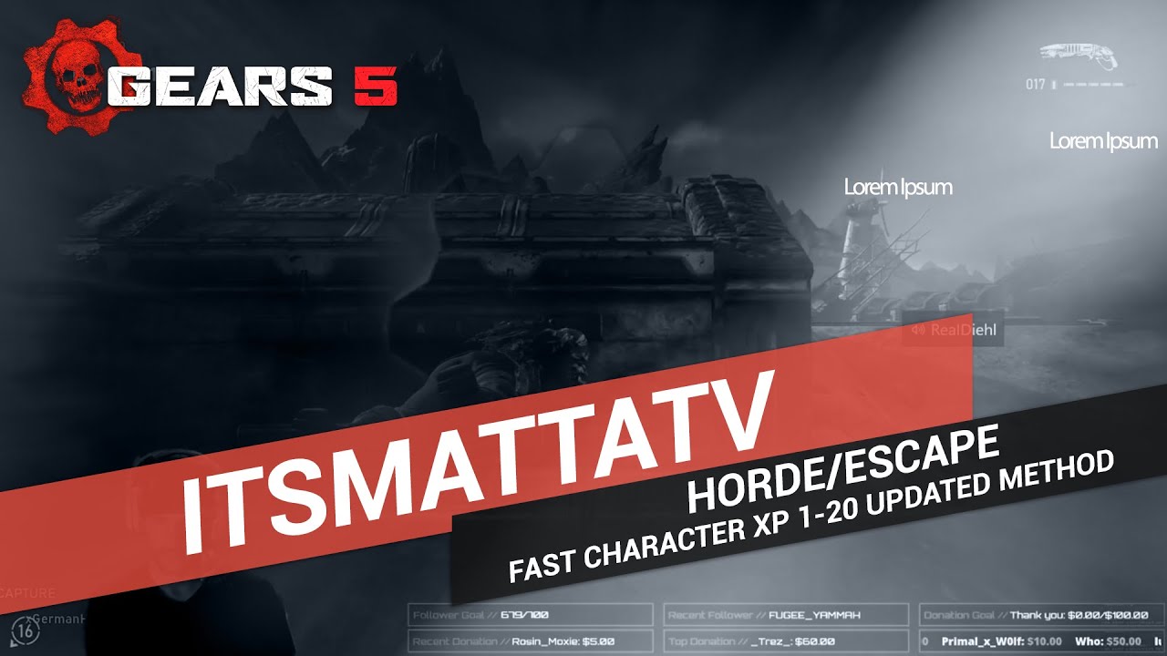 Gears 5 | Horde/Escape | Fast Character XP (1-20) | Updated Method
