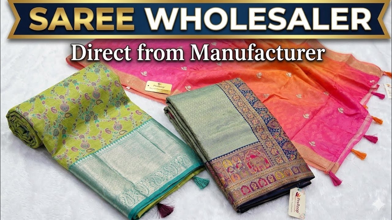 Premium Banarasi & Jacquard Silk Sarees at Wholesale Price | Free Shipping | A to Z Saree Anupgarh