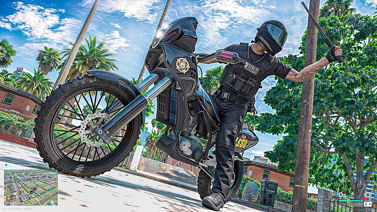 SPANKING Suspects With a BATON While Riding in GTA 5 RP!