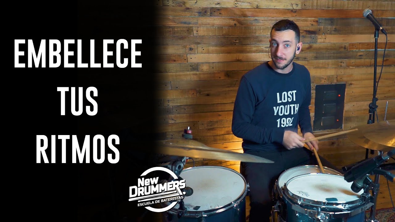 RITMOS de BATERIA con GOLPES FANTASMA (Ghost notes) - Clase de batería con @MGabottiDrums