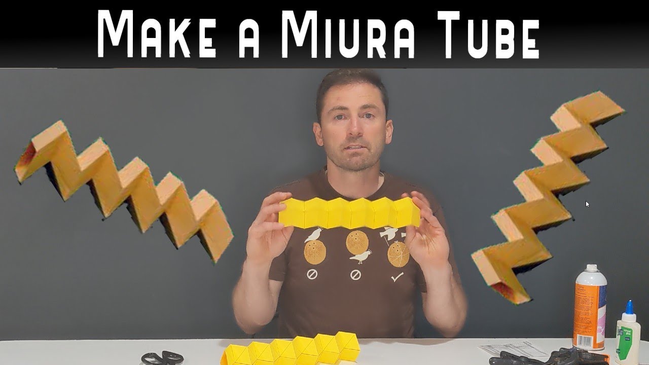 Origami Miura Tube Step-by-Step Tutorial