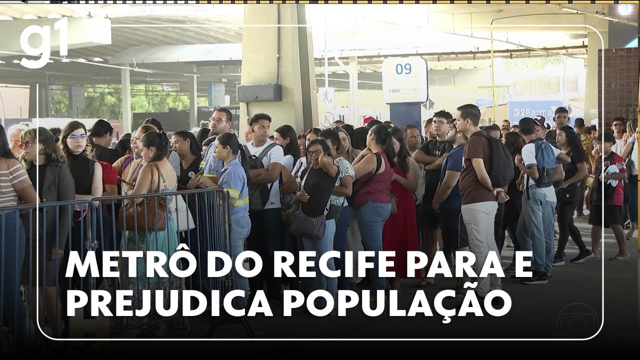 Jornal Hoje: incêndio em trem ainda atrapalha a vida de quem usa transporte público no Recife
