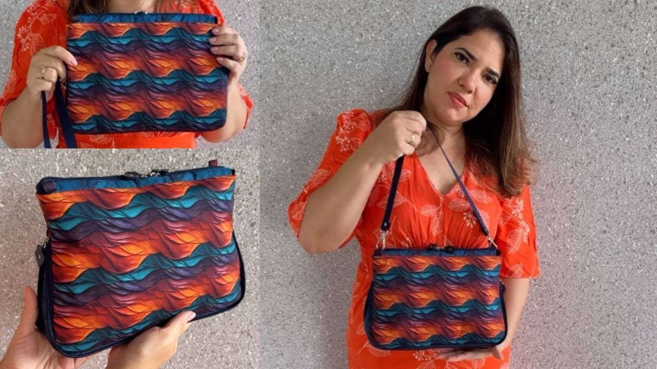 Como fazer BOLSA EXPANS&Iacute;VEL P  F&aacute;cil e Linda com Molde Gratuito - Costura Criativa - Passo a passo