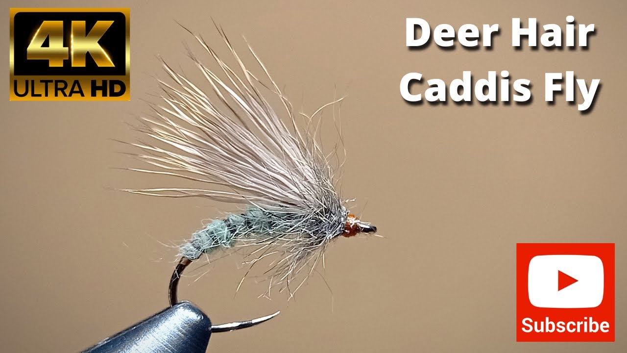 Tying Deer Hair Caddis Fly  by George 4K