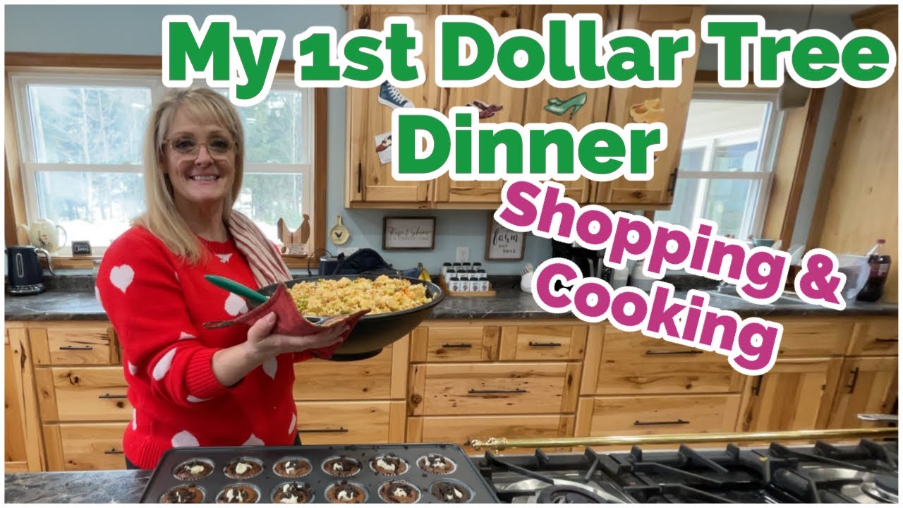 FAMiLY OF 10~ DOLLAR TREE DiNNER~ GROCERY HAUL & COOKiNG 😉😋