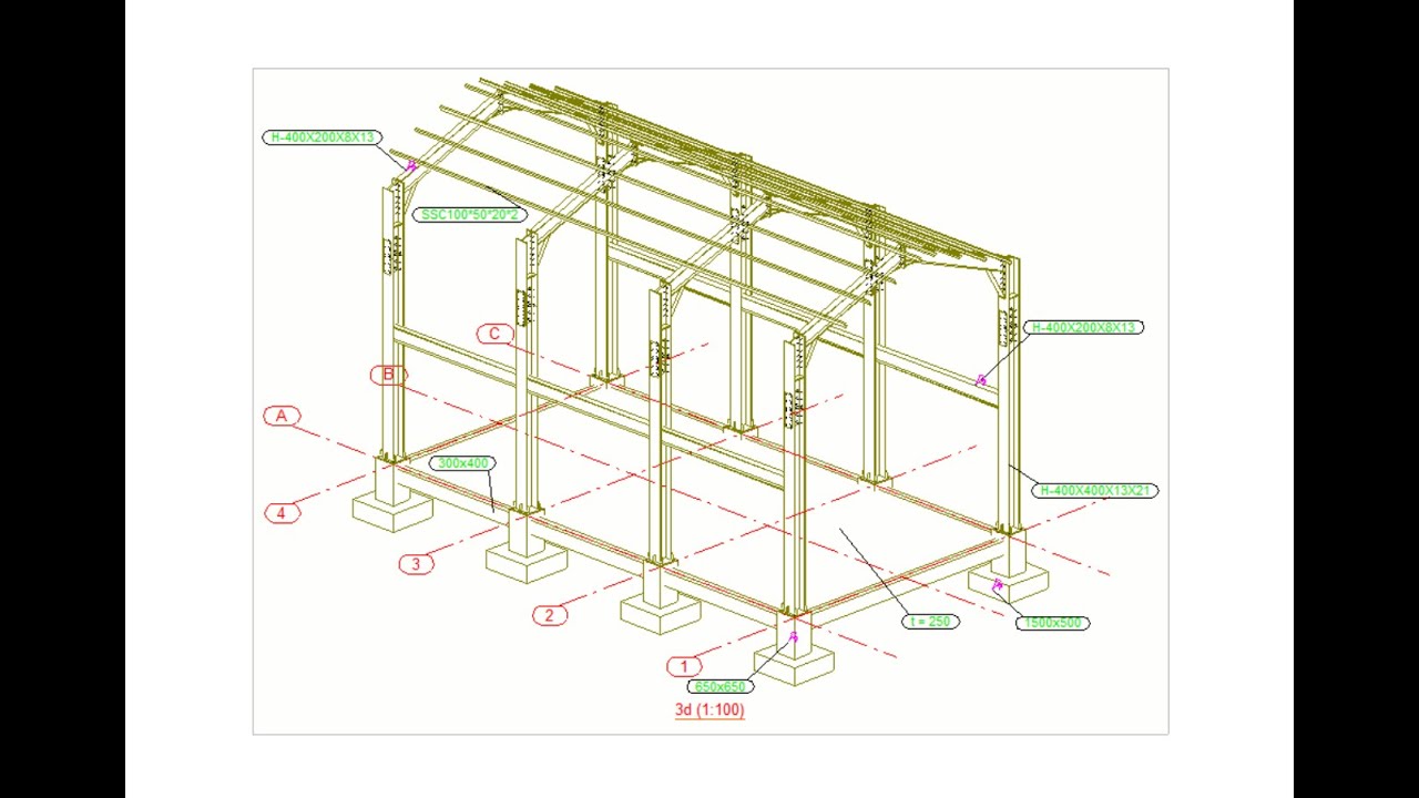 Pemodelan Gudang Baja-Tekla Structures 2021