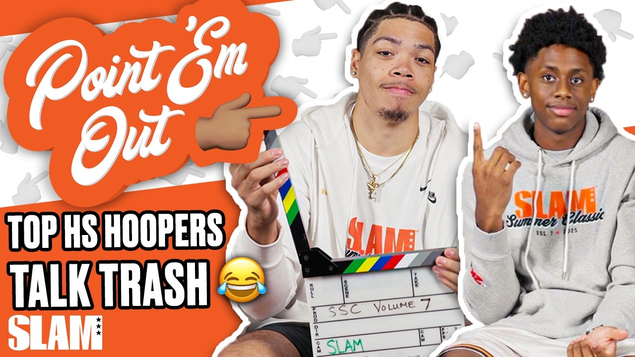 Top HS Hoopers Talk Trash 😭🤣 Tyran Stokes, Brandon McCoy, & MORE! 🔥 | SLAM Point 'Em Out