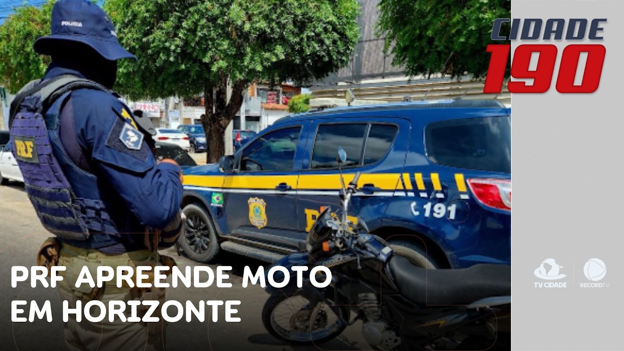 PRF apreende moto em Horizonte e prende motorista em Tianguá por atropelamento | Cidade 190