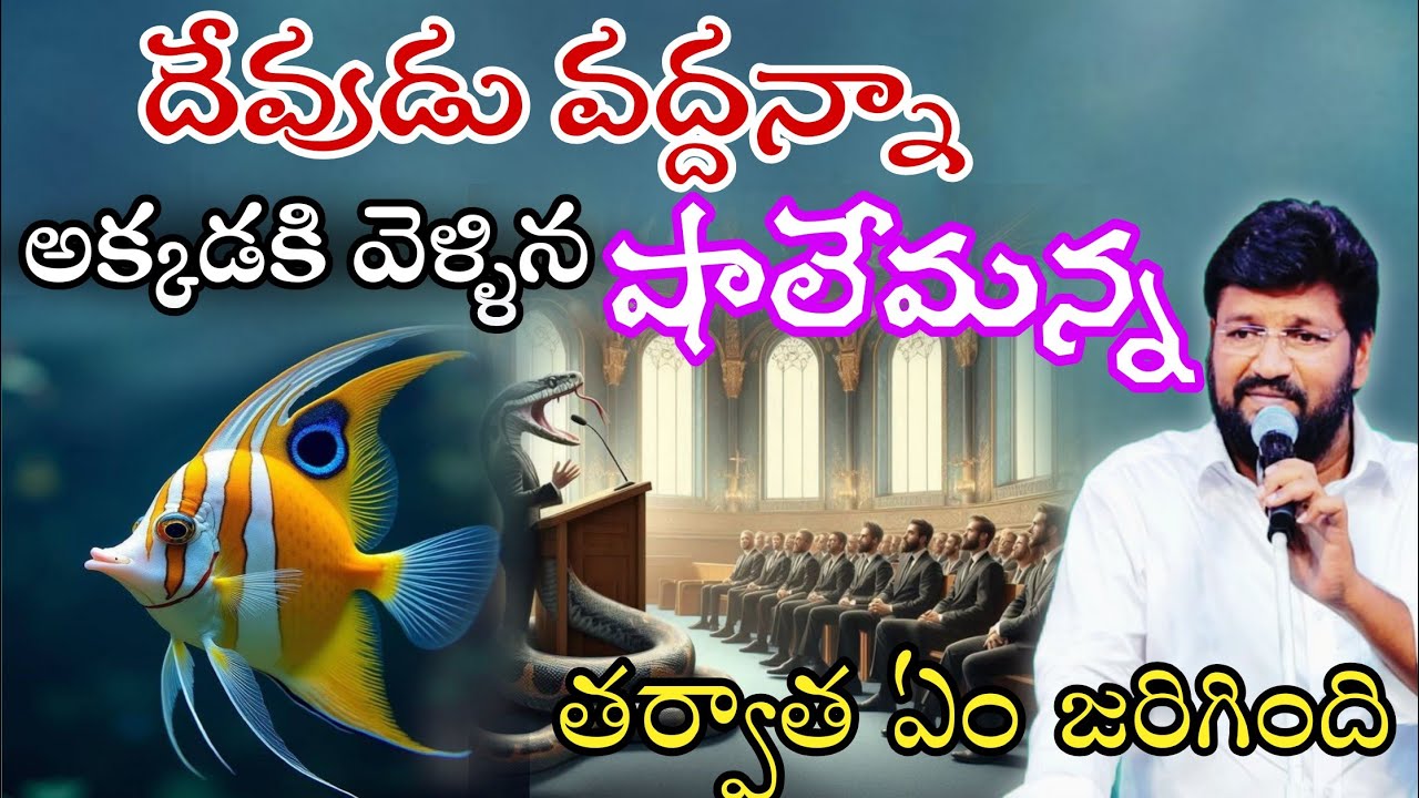 దేవుడు వద్దన్నా అక్కడకి వెళ్ళిన షాలేమన్న message by shalemanna...