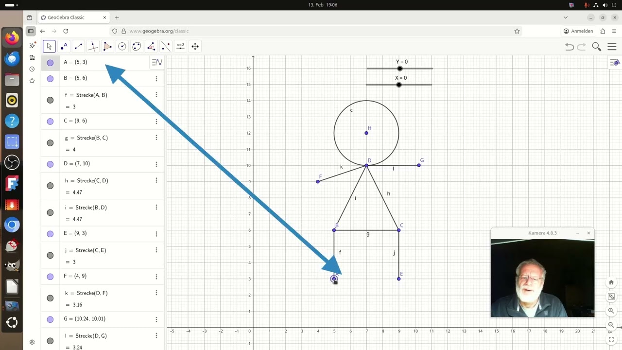 Geogebra - Strichmännchen