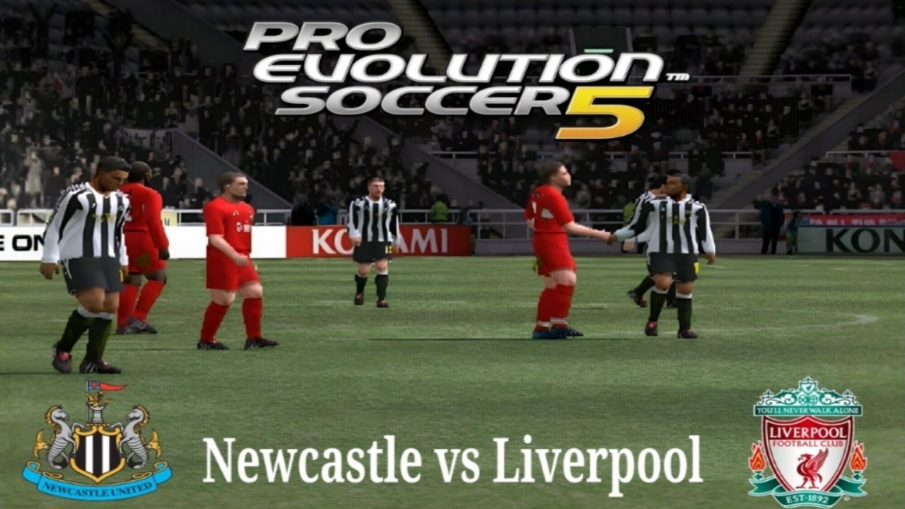 PES5/Winning Eleven 9 PS2 Master league Newcastle vs Liverpool