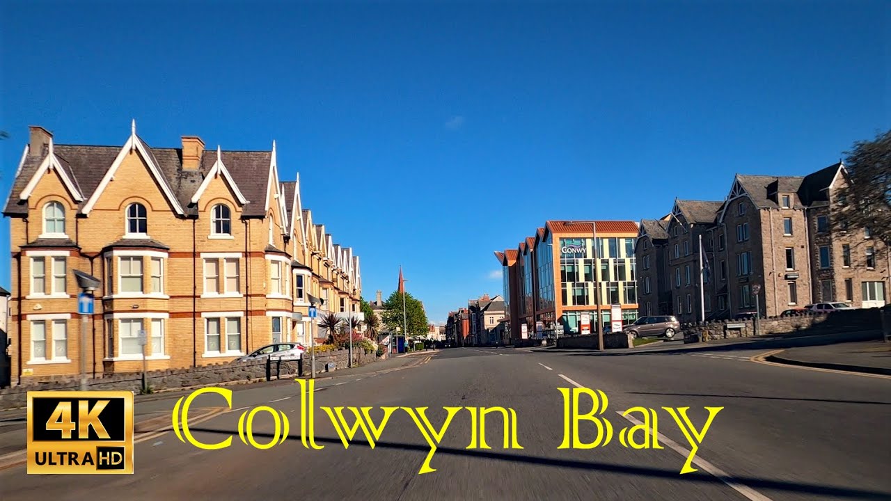 Colwyn Bay, North Wales Drive, UK Part 2 April 2020 in 4K
