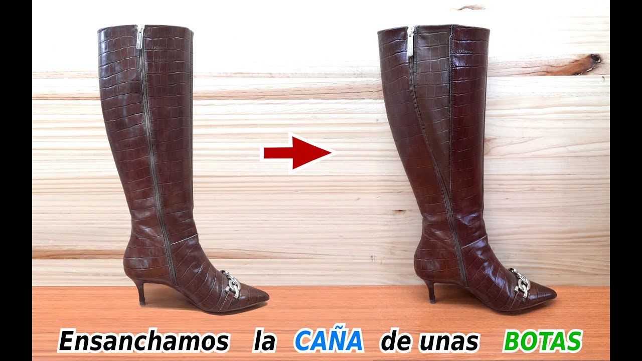 #049 Como ensanchar la caña de unas botas con cremallera.