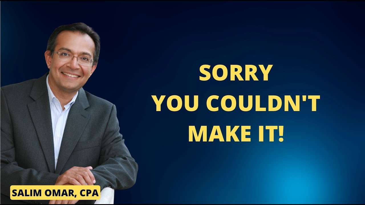 Sorry You Couldn't Make It!