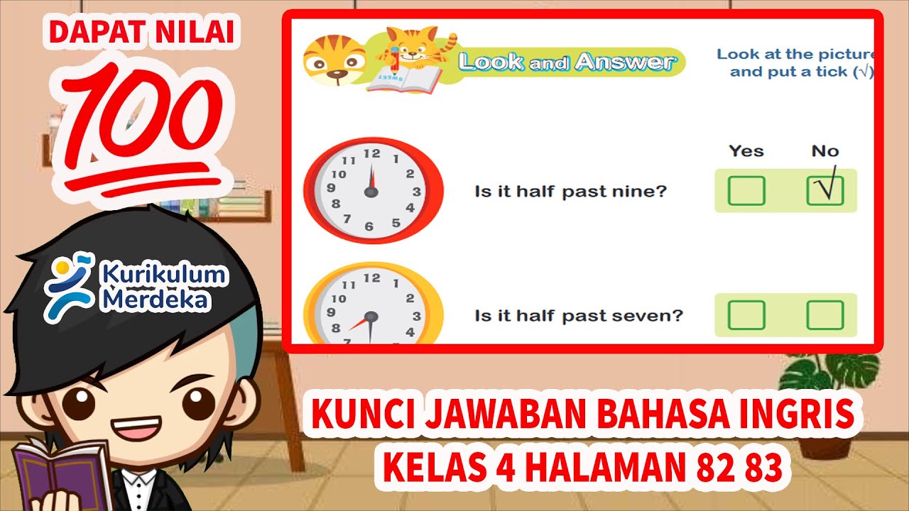 Kunci Jawaban Bahasa Inggris Kelas 4 Halaman 82 83 Kurikulum Merdeka