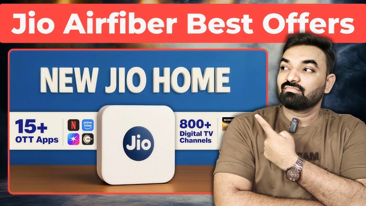 Jio Airfiber Best Offers :- 3+1 Months Free Service #telecomnews #jio #jioairfiber #jio5g