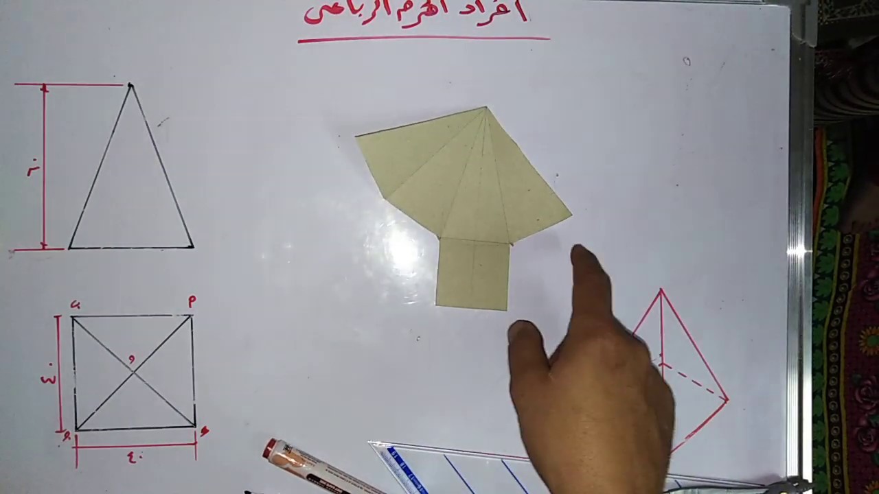 إفراد الهرم الرباعى القائم وكيفية تطبيقه عمليا