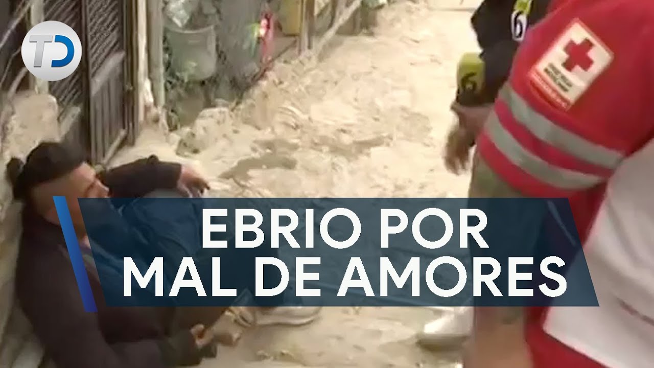 Hombre ebrio en el cerro tras mal de amores; tía lo encontró
