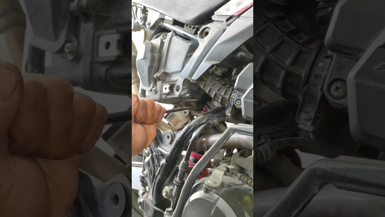 cara setting shock belakang Honda CRF #shorts #mekanikmotor #bengkelmotor
