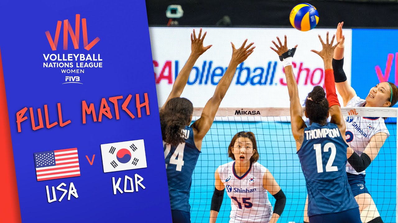 USA 🆚 Korea - Full Match | Women’s Volleyball Nations League 2019