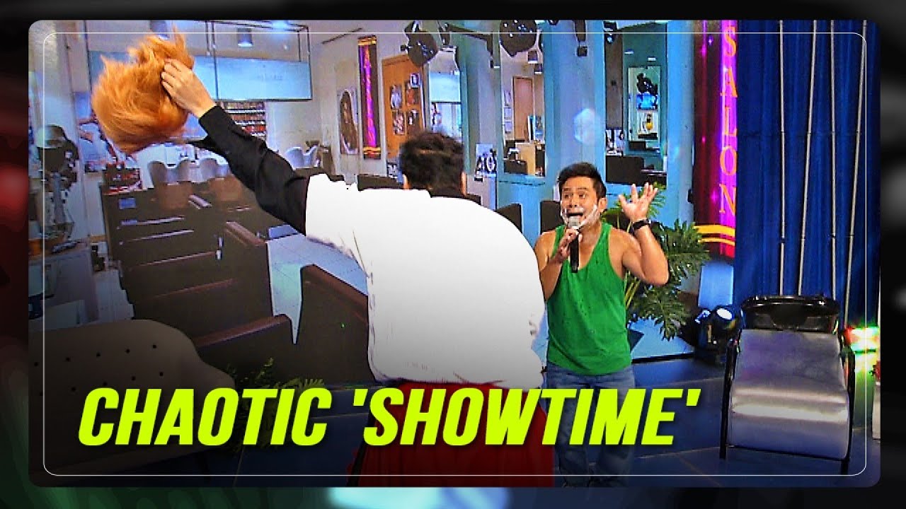 Vice Ganda removes wig, flees stage after getting splashed by Jhong Hilario | ABS-CBN News