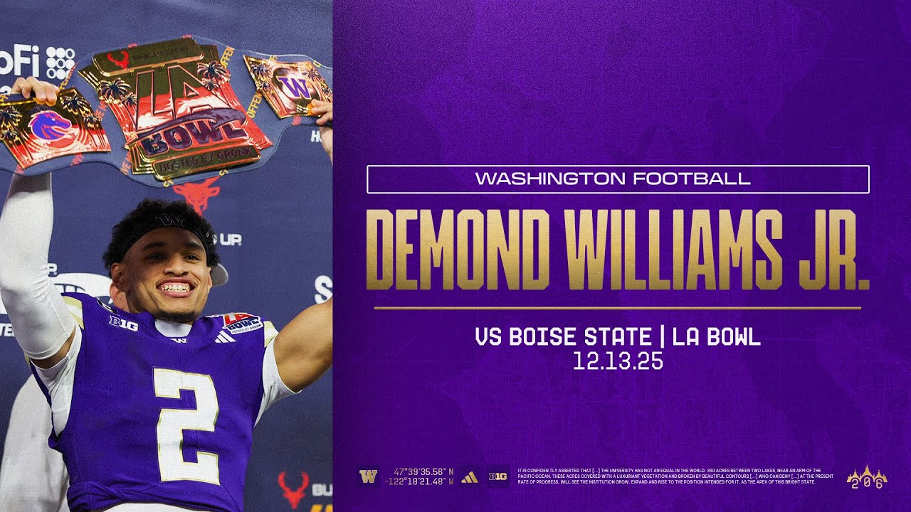 Demond Williams Jr. Highlights | Washington Football vs. Boise State: LA Bowl