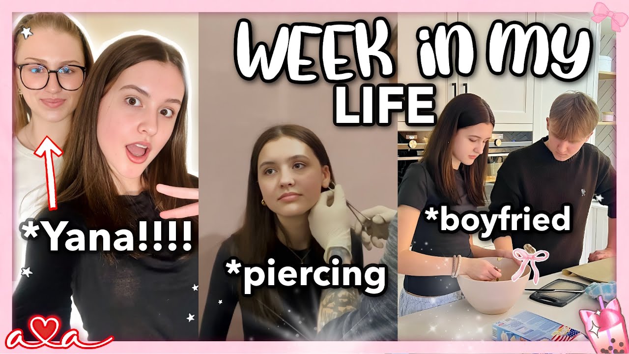 Ich treffe YANA CLARE zum PODCAST & 1. PIERCING ౨ৎ Week in my Life | Zahnspange & Boyfriend