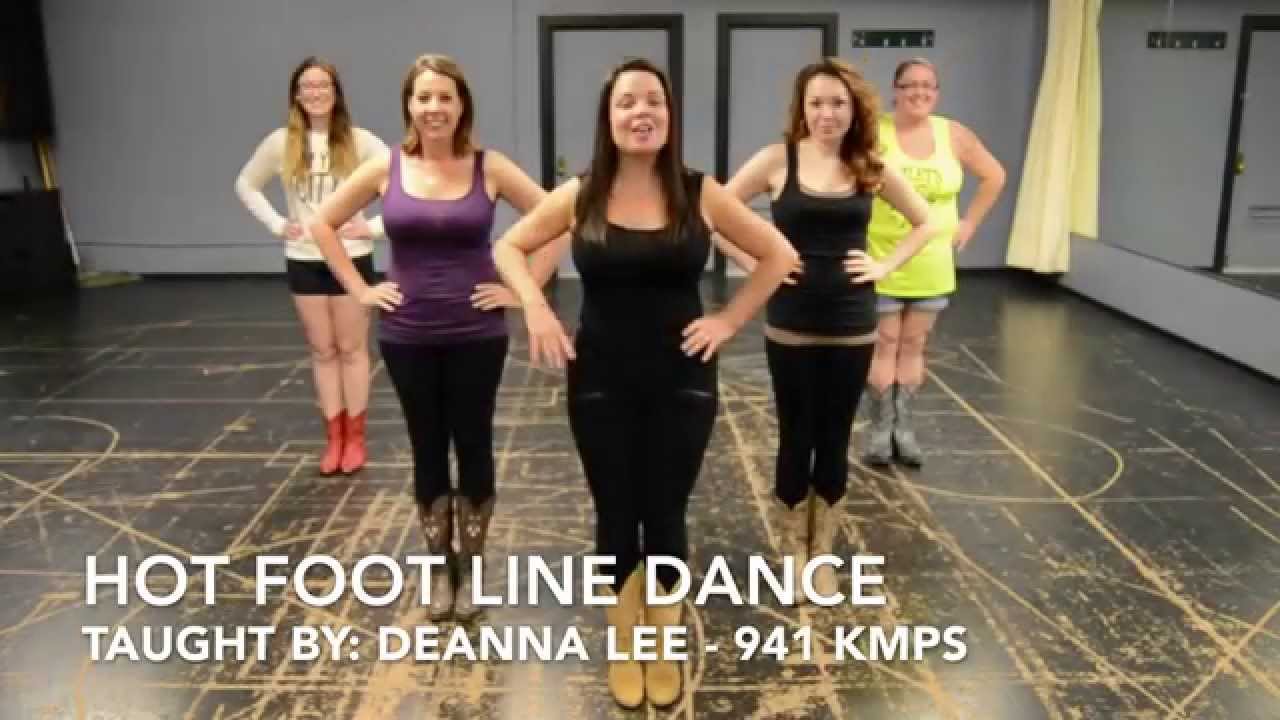 Hot Foot Line Dance Teach & Demo (Boot Boogie Babes)