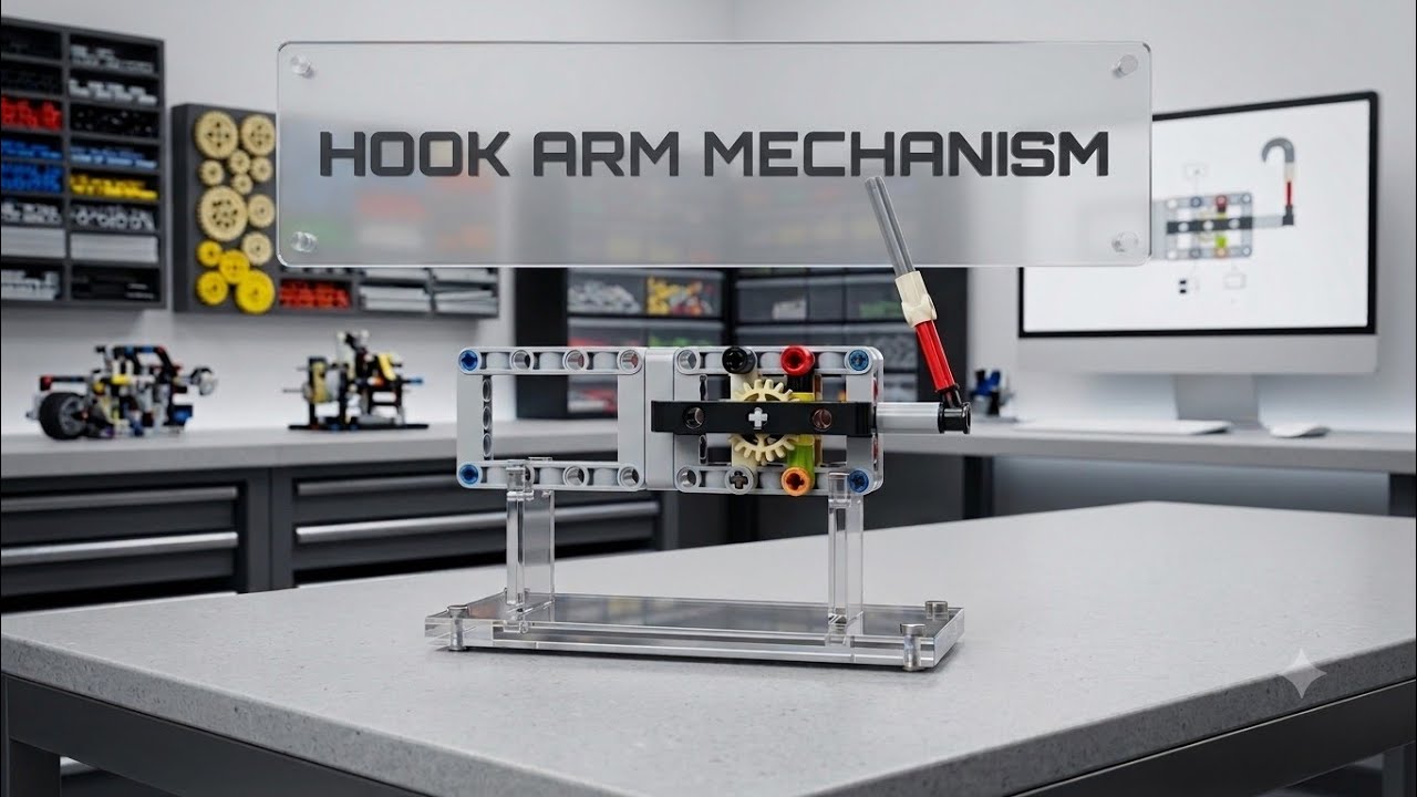 LEGO Technic Hook Arm – Simple Grabber Mechanism (Step-by-Step Build, Works with FLL Missions)