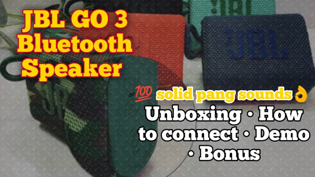 Ang Lakas ng Bluetooth Speaker na ito! JBL GO 3 Unboxing and Demo