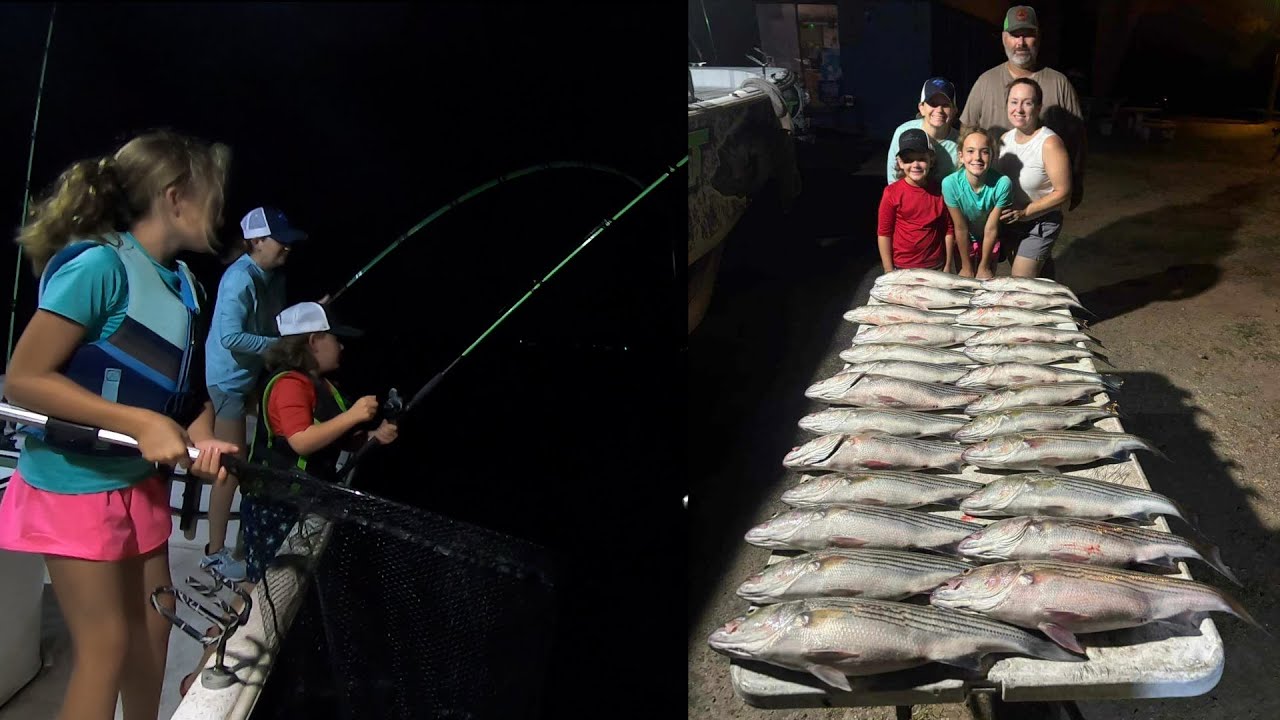 Striper fishing Lake Murray 2024