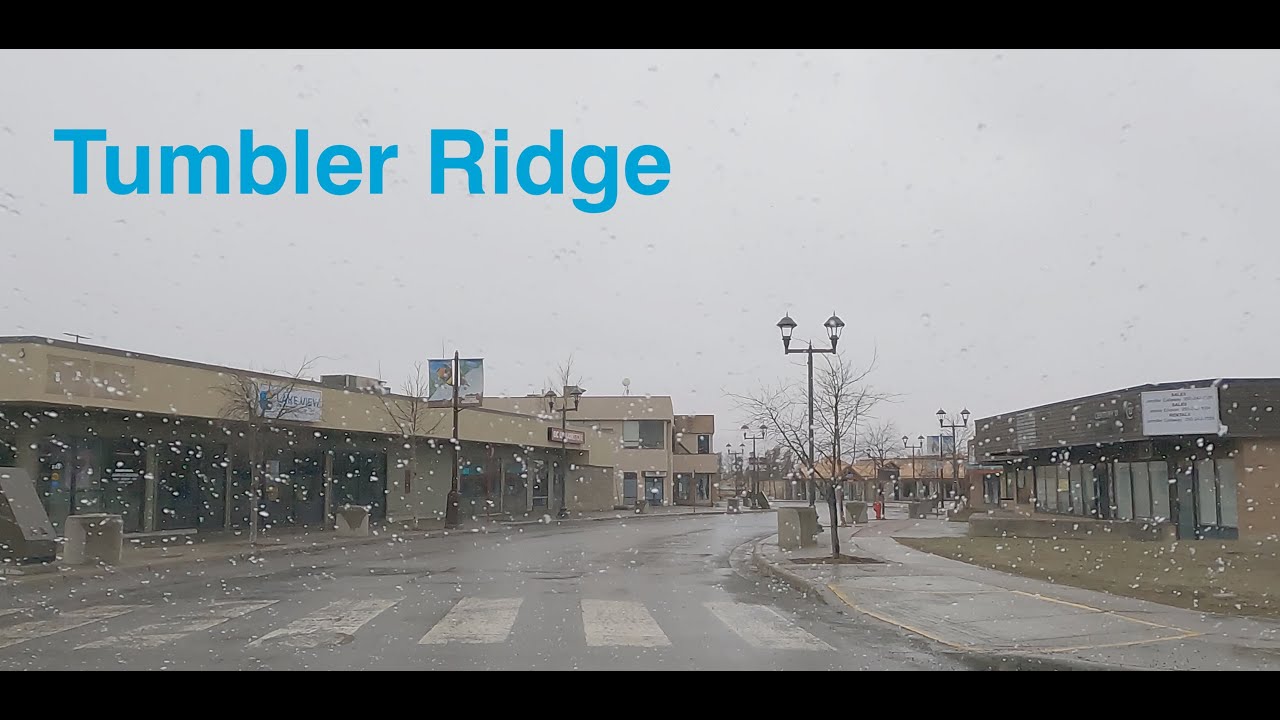 Driving in TUMBLER RIDGE BC Canada - Northern British Columbia Life