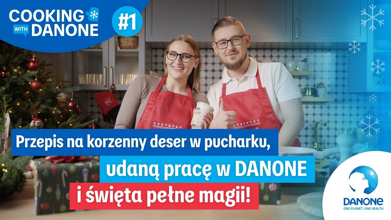 Przepis na korzenny deser w pucharku, udaną pracę w DANONE i święta pełne magii!
