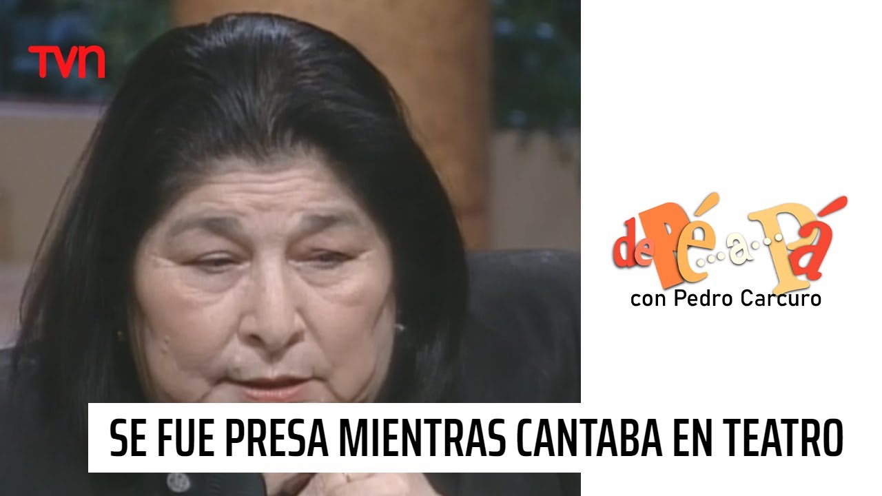 Mercedes Sosa se fue presa mientras cantaba en un teatro | De Pé a Pá