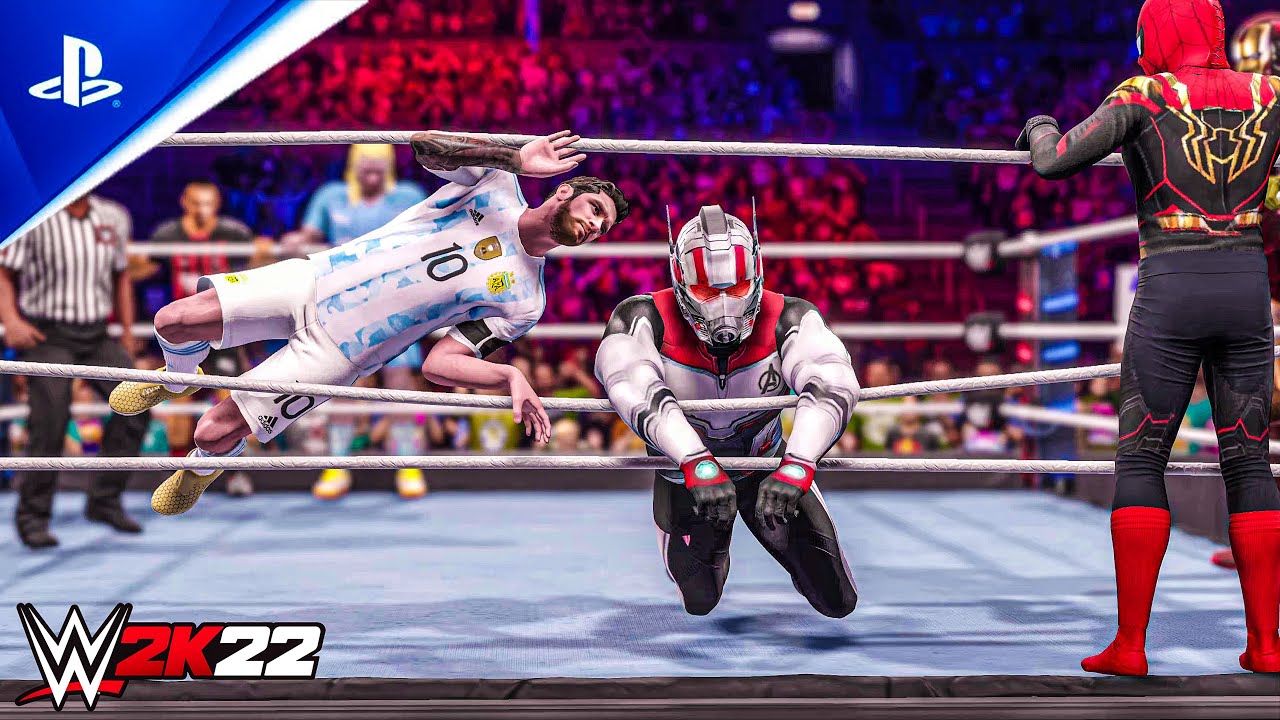 WWE 2K22 Team Football Players, vs Team Avengers, | Tag Team Match [4K60fps] PS5