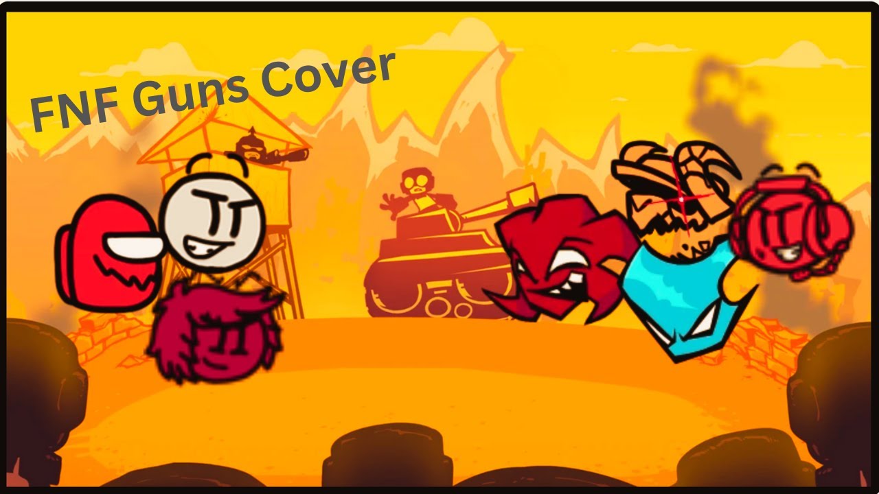 FNF Guns but Imposter, Henry Stickmin, Ellie Rose, Tabi, Agoti, Charles and Solazar sing it