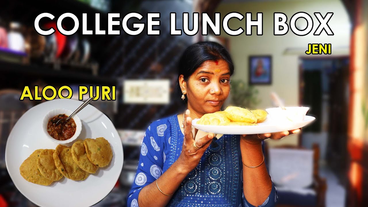 TODAY'S MORNING COLLEGE BREAKFAST & LUNCH   | 25 FEB 2023 | ALOO PURI | TOMATO GRAVY  | JENI